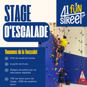 Stages d’escalade pour les vacances de la Toussaint 2025 à Narbonne
