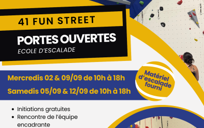 Portes ouvertes ESCALADE – 41 Fun Street