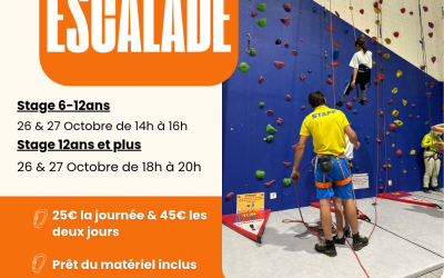 Vacances de la Toussaint : stages d’escalade les 26 et 27 octobre à 41 Fun Street !